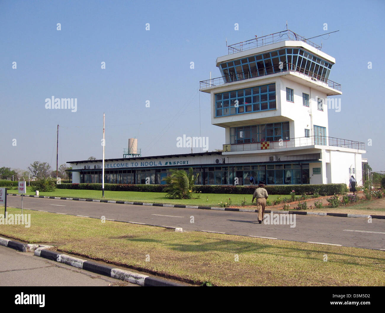 (dpa) - The picture shows the airport Ndola in Lusaka, Zambia, Wednesday 28 September 2005. Photo: Jens Kalaene Stock Photo
