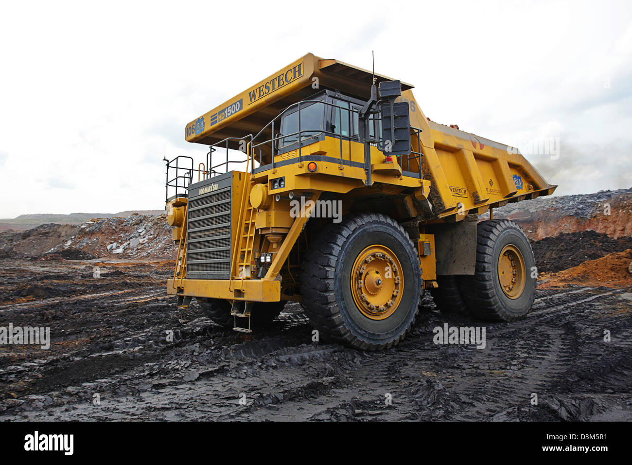 FQM copper mining large haul truck (Westech Stock Photo Alamy