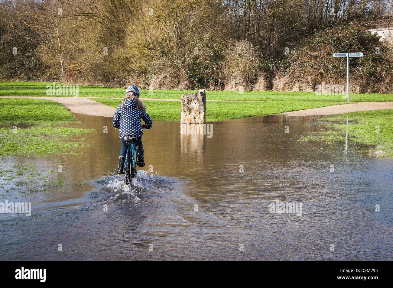 cycling through water