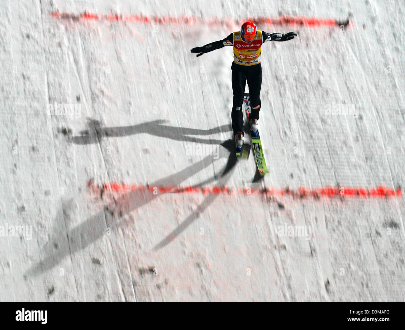 Ski Jumper Landing High Resolution Stock Photography and Images - Alamy