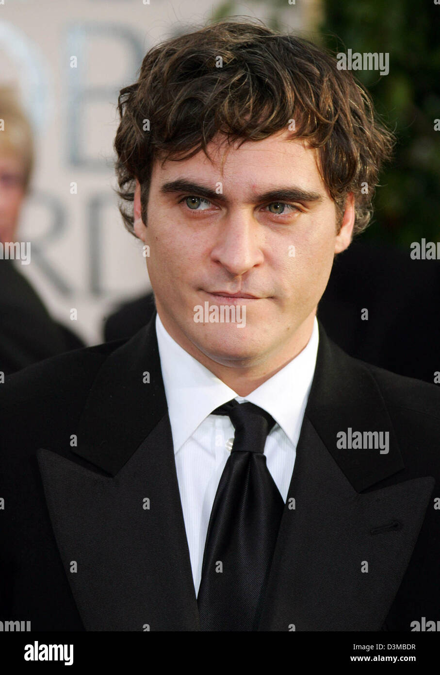 (dpa) - US actor Joaquin Phoenix pictured at the 63rd Annual Golden Globe Awards at the Beverly Hilton Hotel in Los Angeles, USA, 16 January 2006. Photo: Hubert Boesl Stock Photo