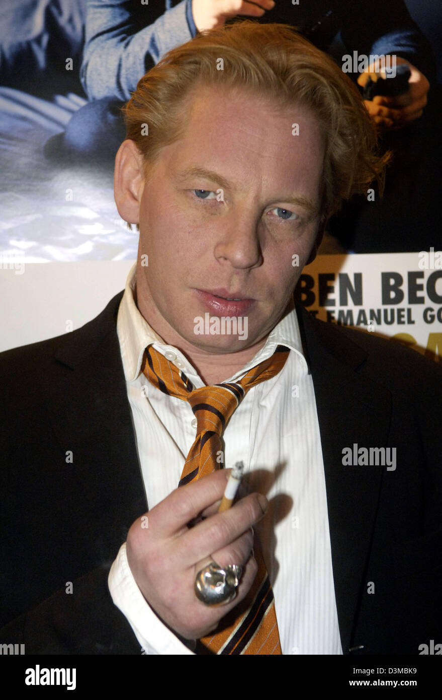 Actor Ben Becker poses prior to the premiere of the film 'Just an