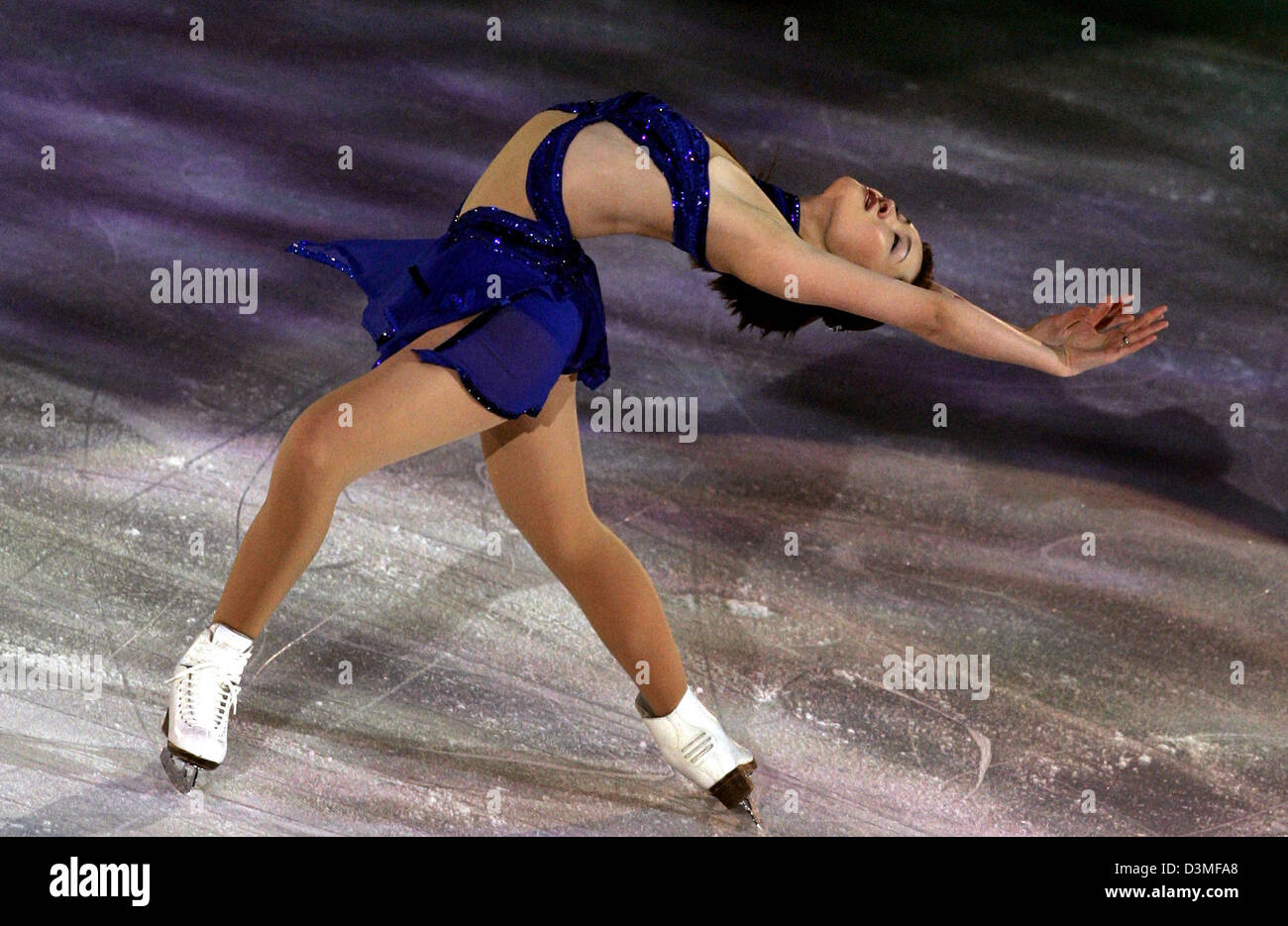 The Japanese Figure Skater Shizuka Arakawa Performs During The Figure Skating Exhibition Gala In The Palavela Hall At The Xx Winter Olympics In Turin The Japanese Figure Skater Shizuka Arakawa Performs During The Figure Skating Exhibition Gala In The Palavela Hall At The Xx Winter Olympics In Turin