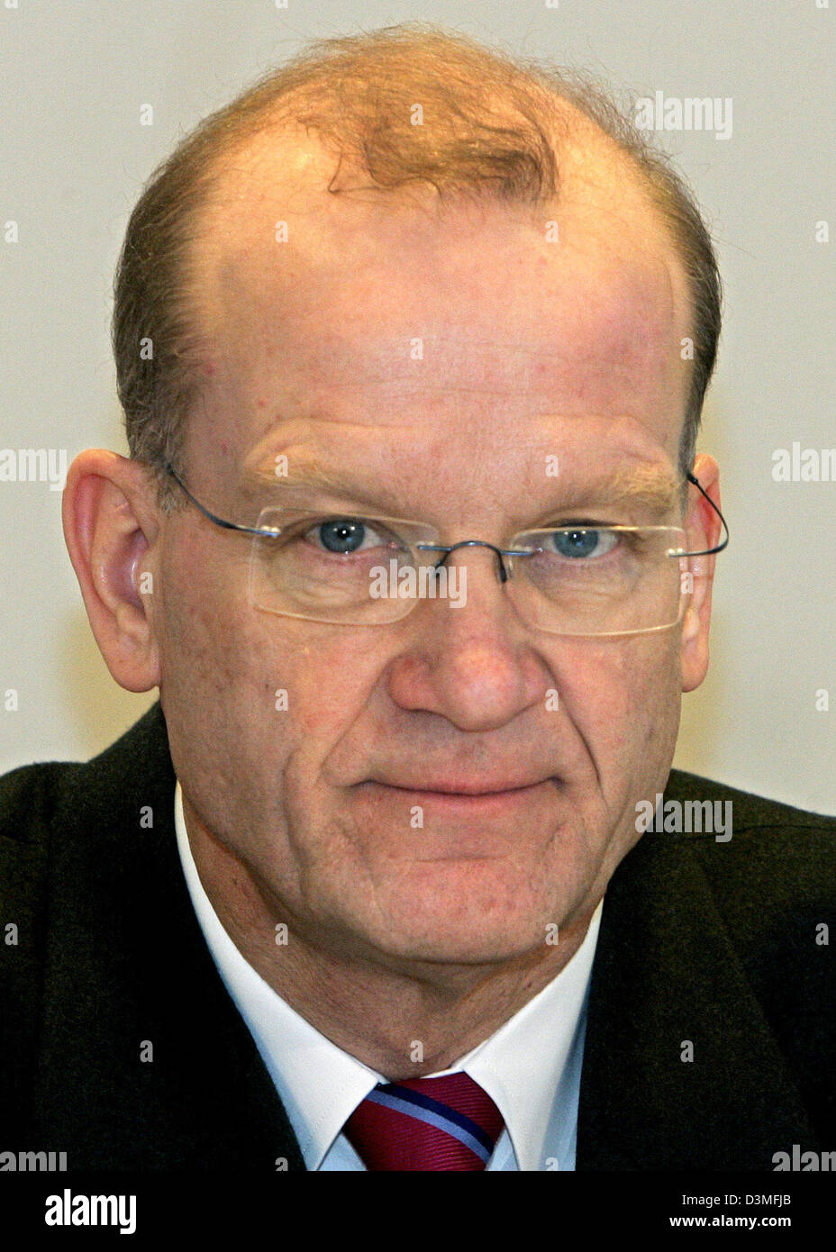 Manfred Spindler, the new board member of German chemical group Degussa AG, pictured during a press conference in Duesseldorf, Germany, Friday, 03 March 2006. Photo: Roland Weihrauch Stock Photo