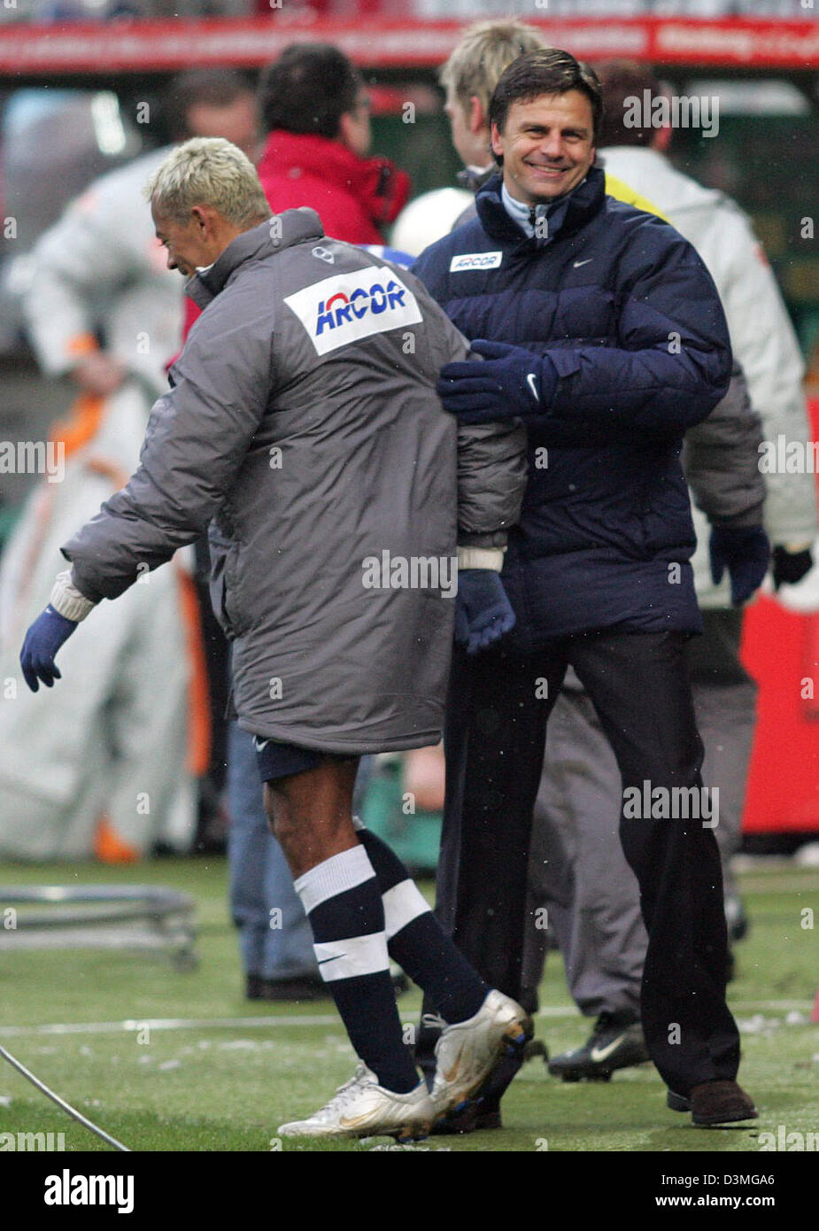 dpa) - Berlin's coach Falko Goetz (R) and his key player Marcelinho Stock  Photo - Alamy