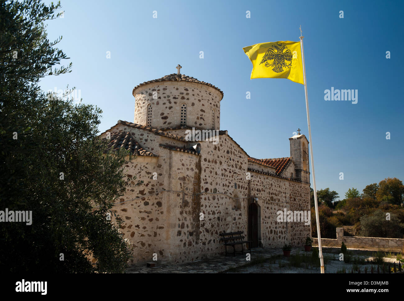 Church in Pyrga,  Larnaca District, Cyprus Stock Photo