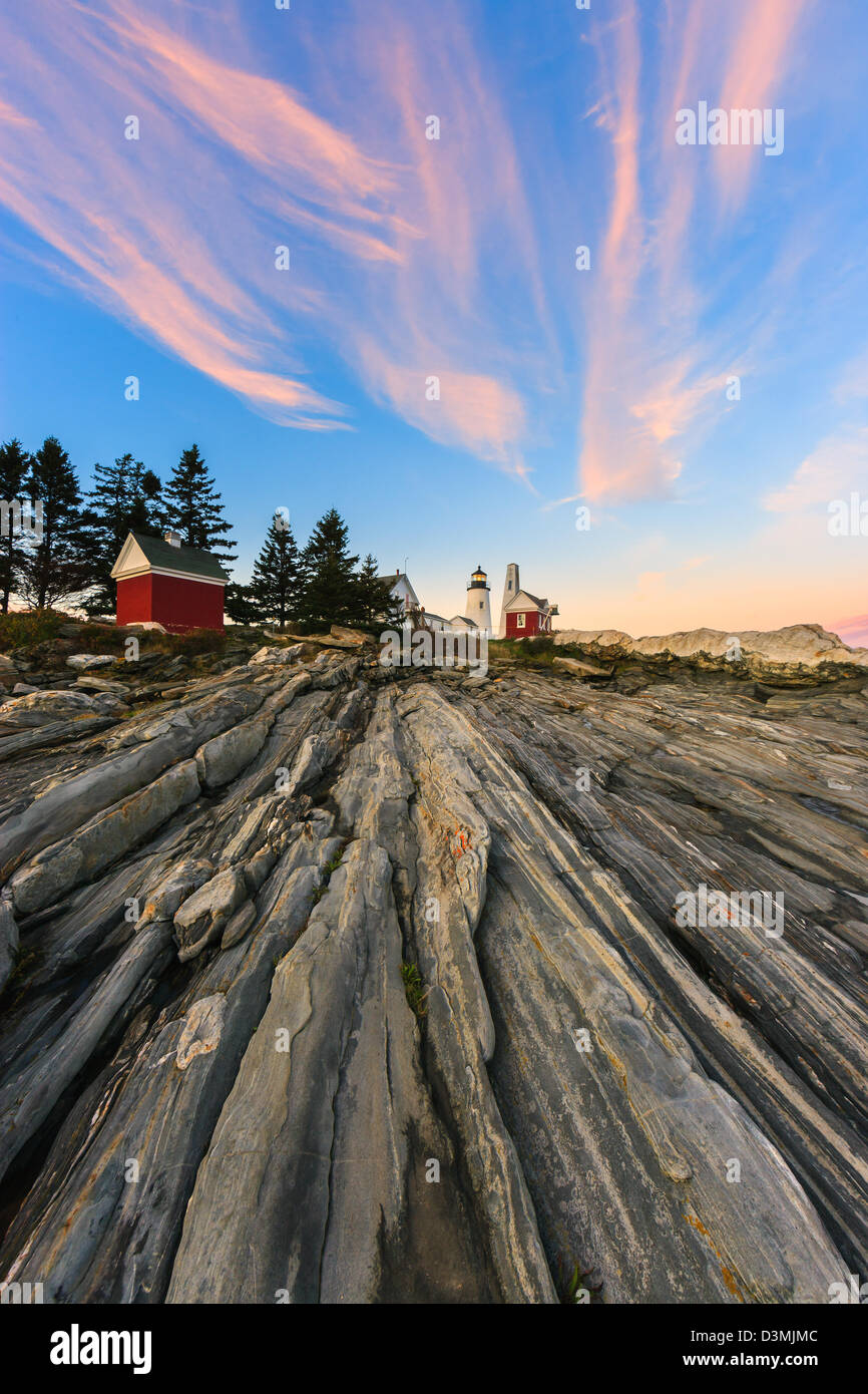 Pemaquid Point Light, Maine, USA Stock Photo