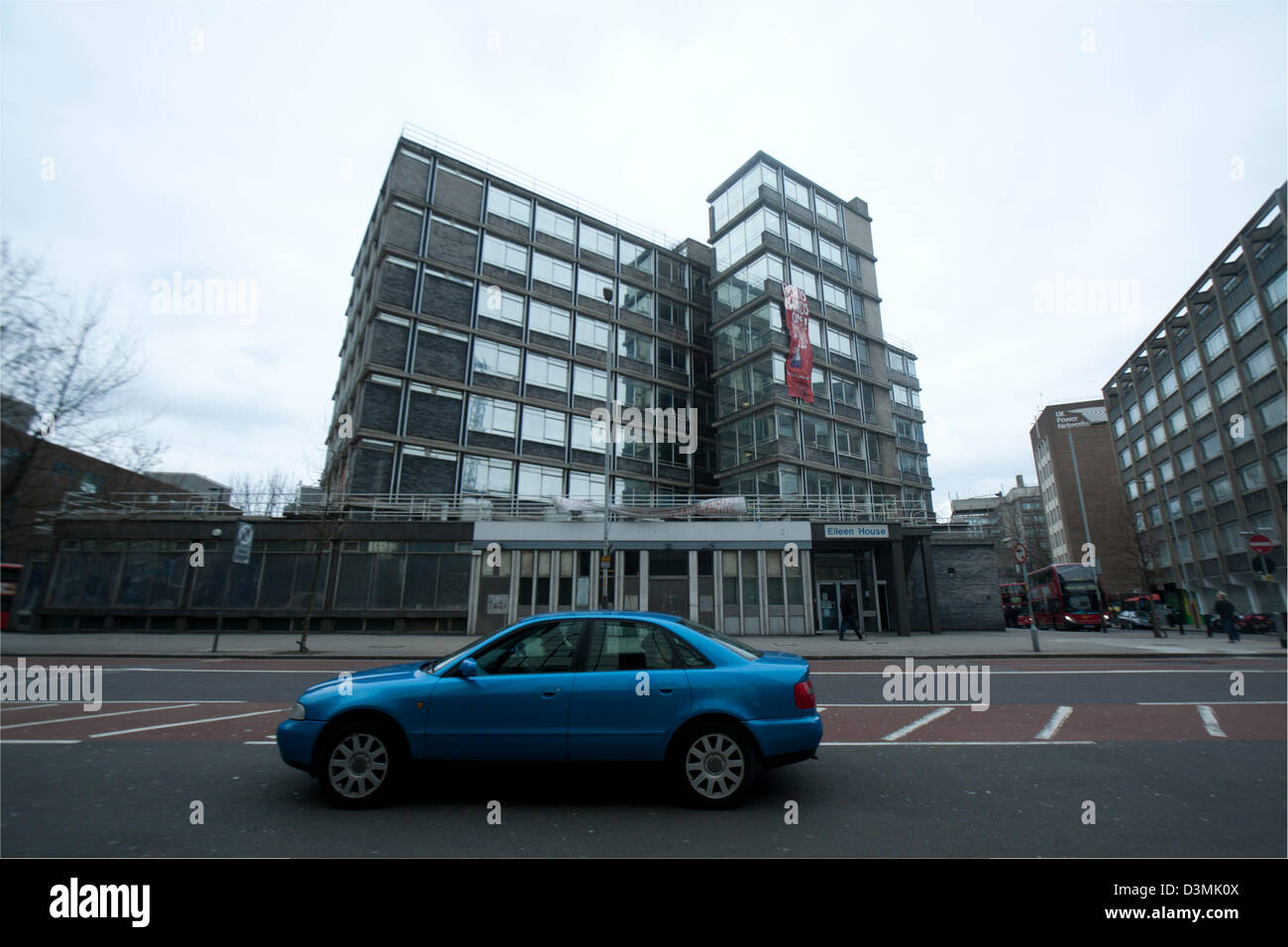 London, UK. 21st February 2013. The(SOL) Self Organized London made up of squatters occupy an empty 1960's empty office block in Elephant & Castle which is at the centre of a controversial planning application for redevelopment before Mayor Boris Johnson is due to adjudicate on plans by Oakmayne to redevelop the site into a 41 storey tower Credit:  amer ghazzal / Alamy Live News Stock Photo