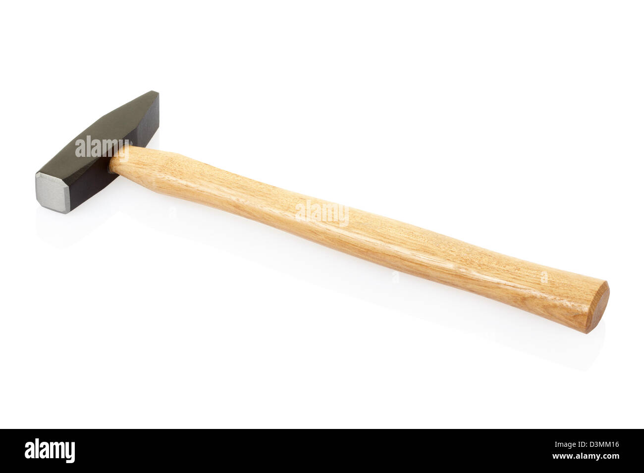 Hammer with wooden grip Stock Photo