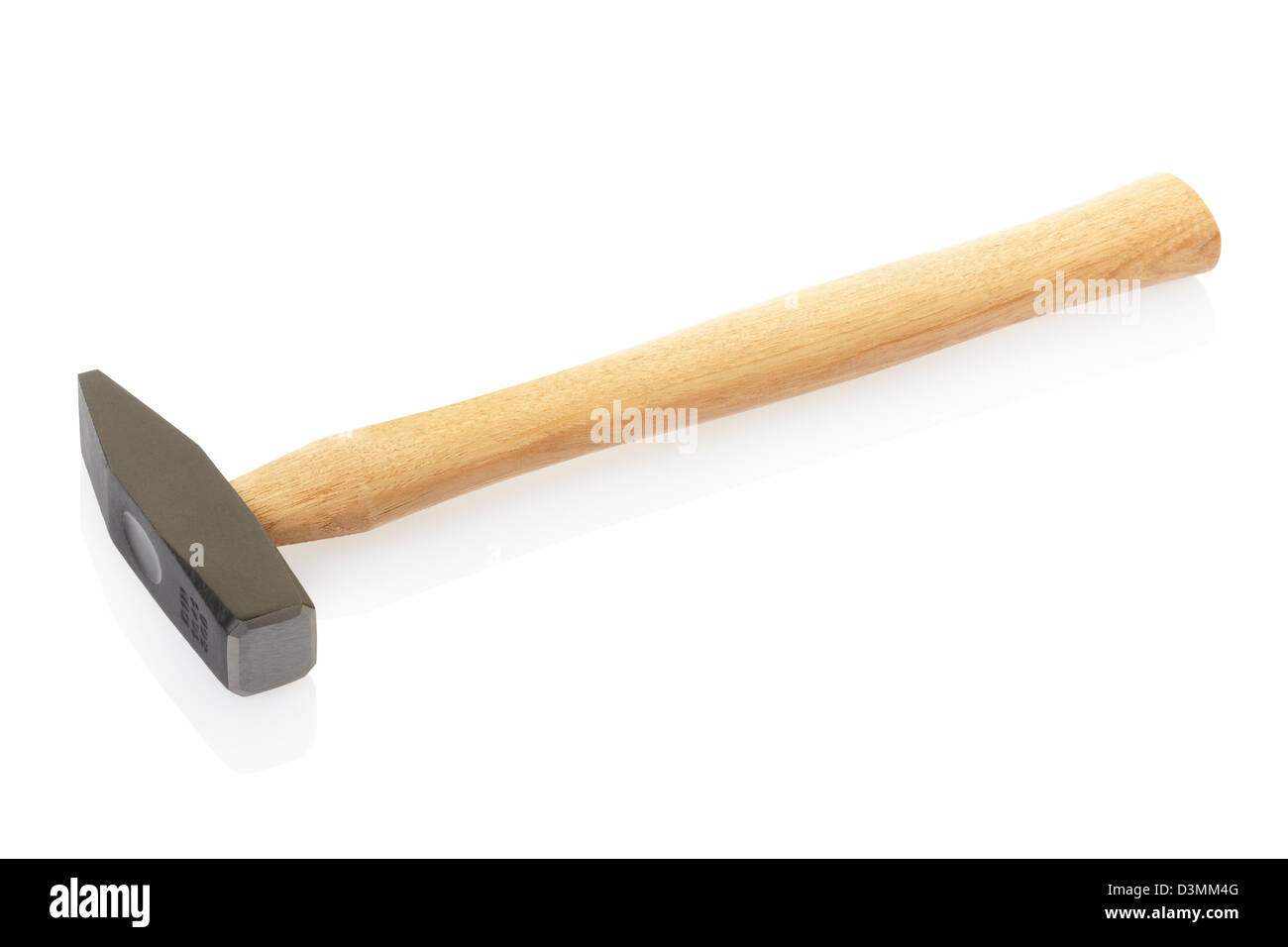 Hammer with wooden grip Stock Photo