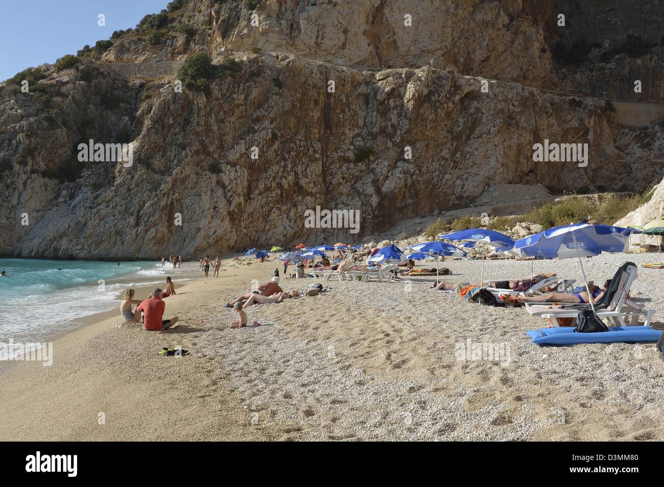 Kaputas Beach Kalkan Turkey Stock Photo