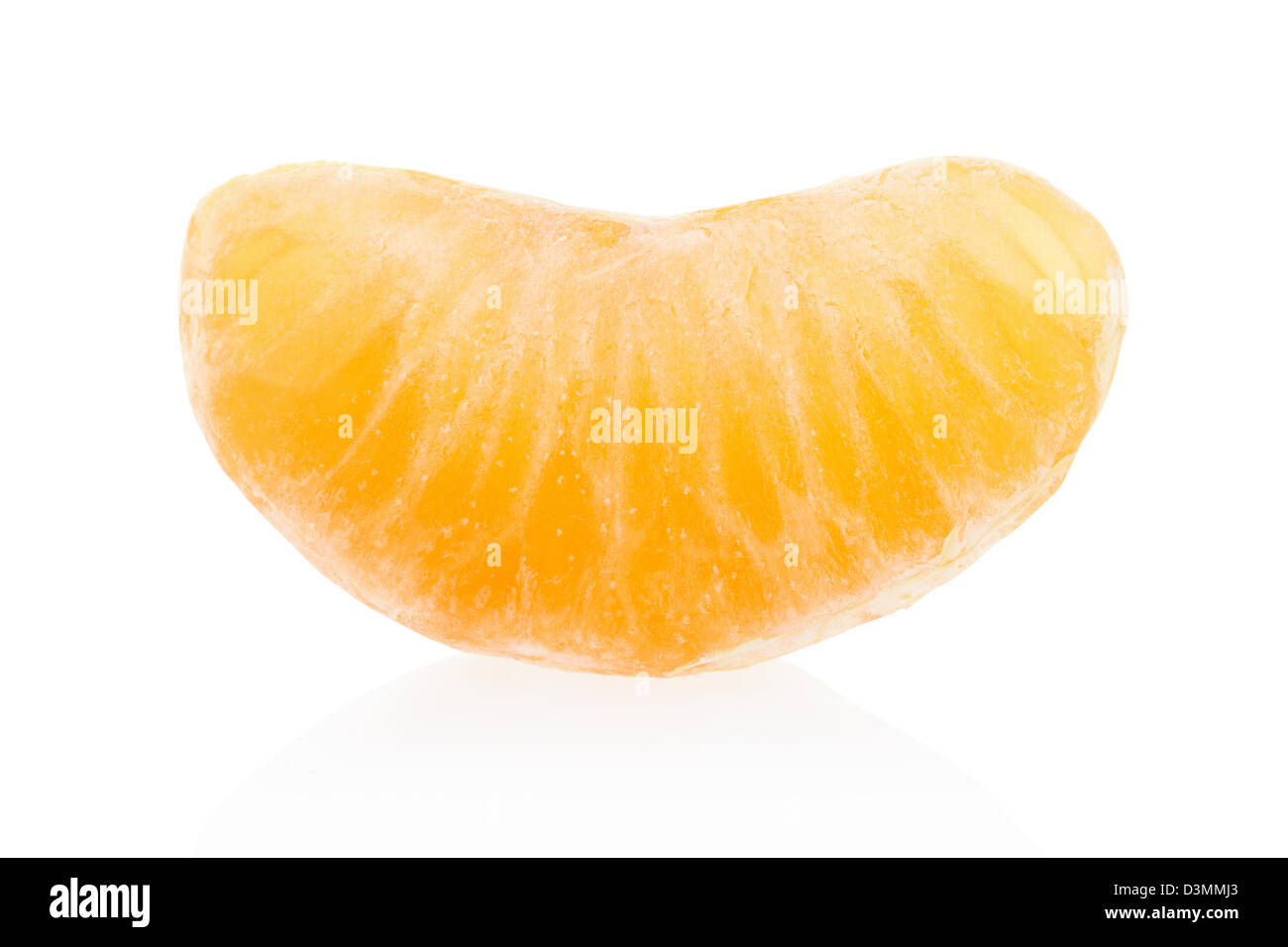 Tangerine or mandarin single segment Stock Photo