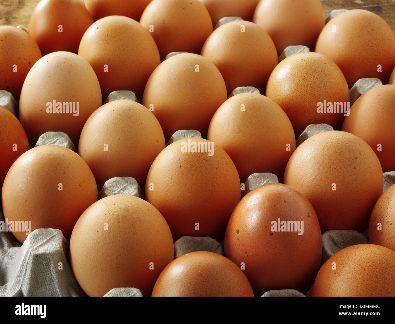 Whole brown free range chicken eggs Stock Photo Alamy