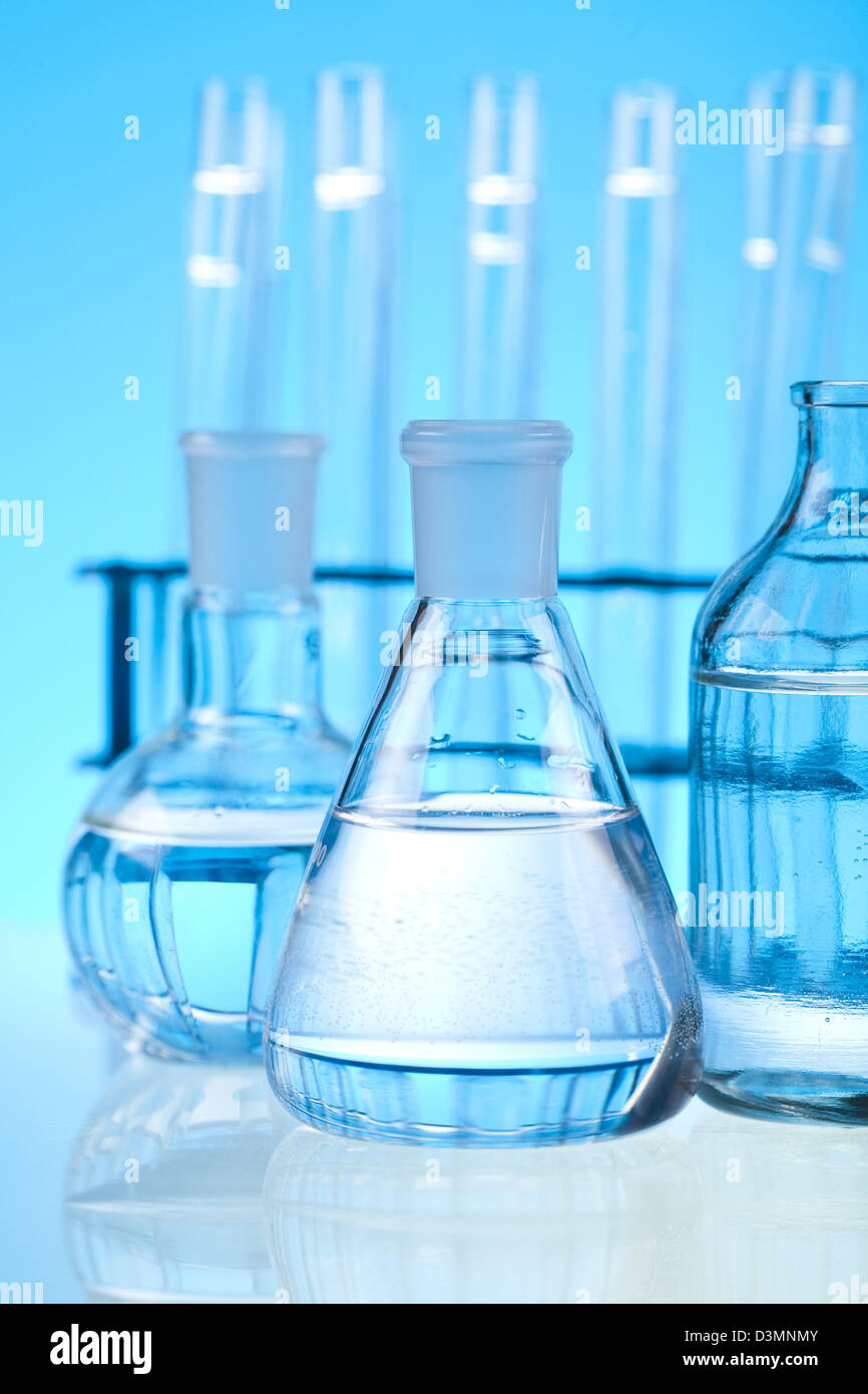 Chemical laboratory glassware equipment Stock Photo Alamy