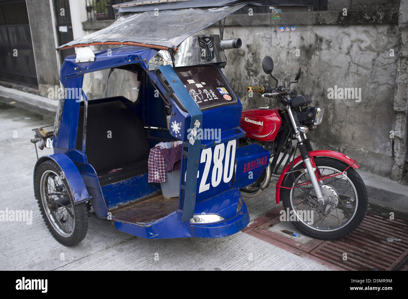 Pedi Cab Tricycle Taxi Manila Stock Photo