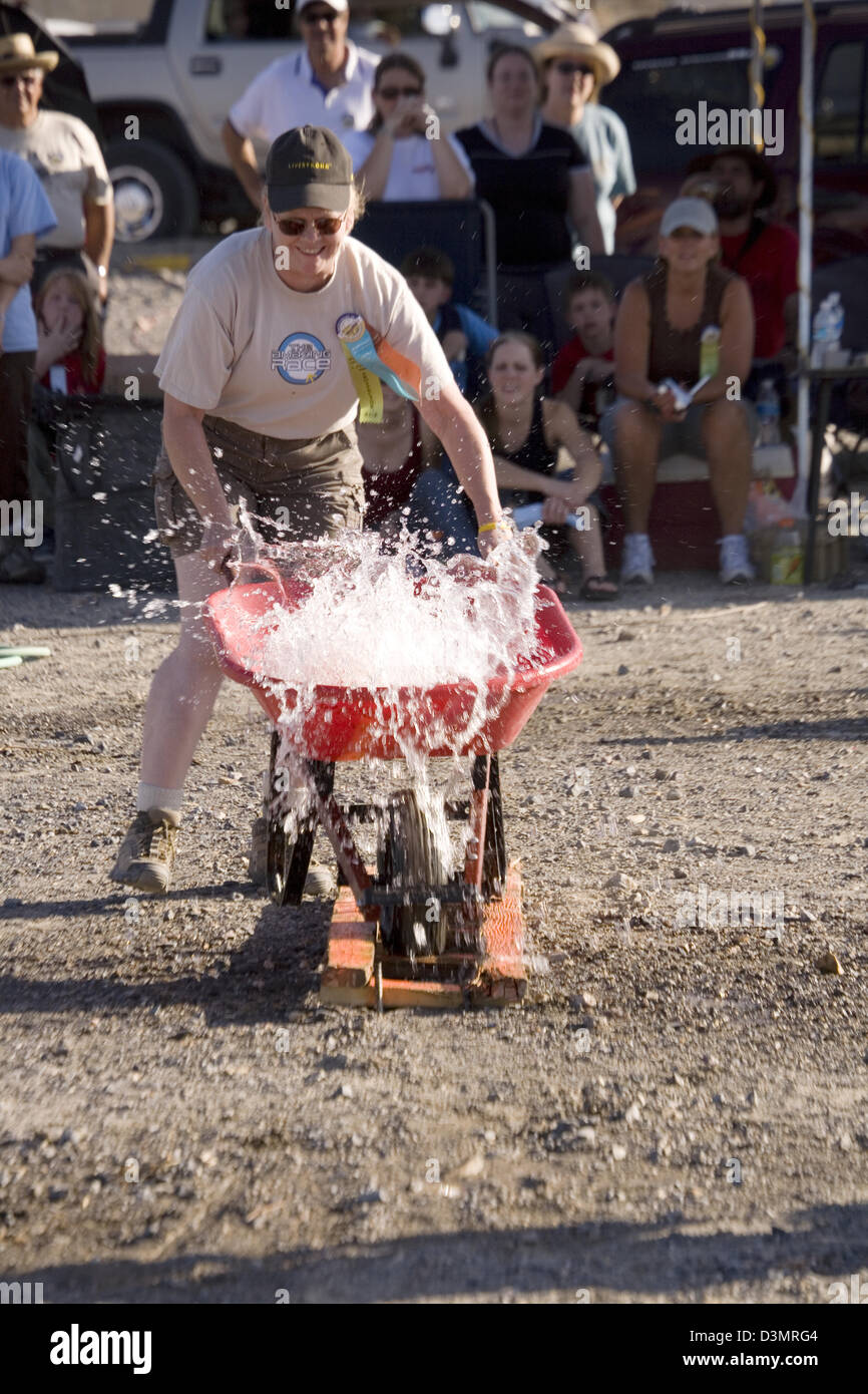 Wheelbarrow Race Death Valley 49ers Encampment Stovepipe Wells Death Valley National Park Ca