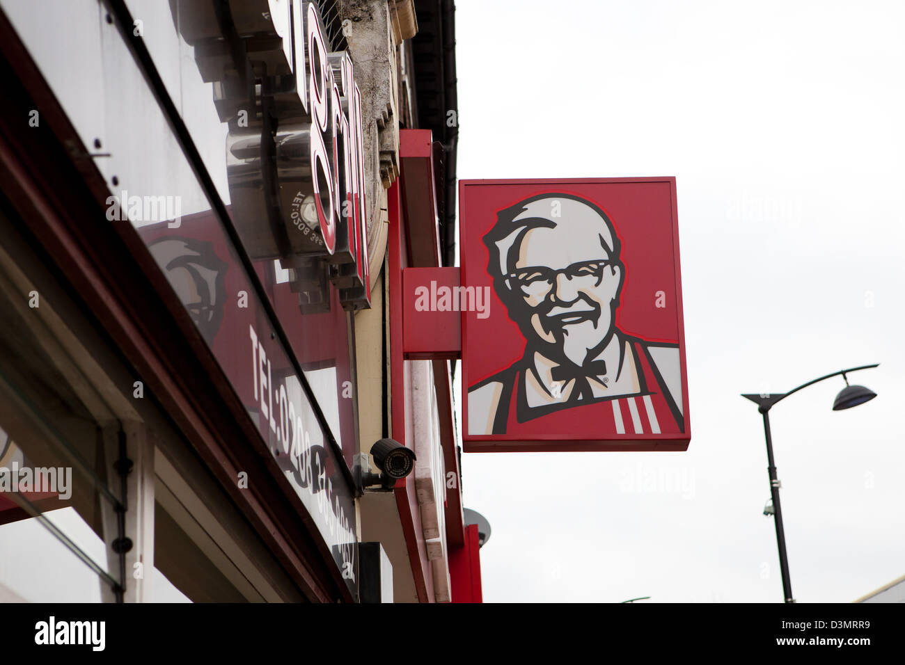 KFC shop sign Stock Photo