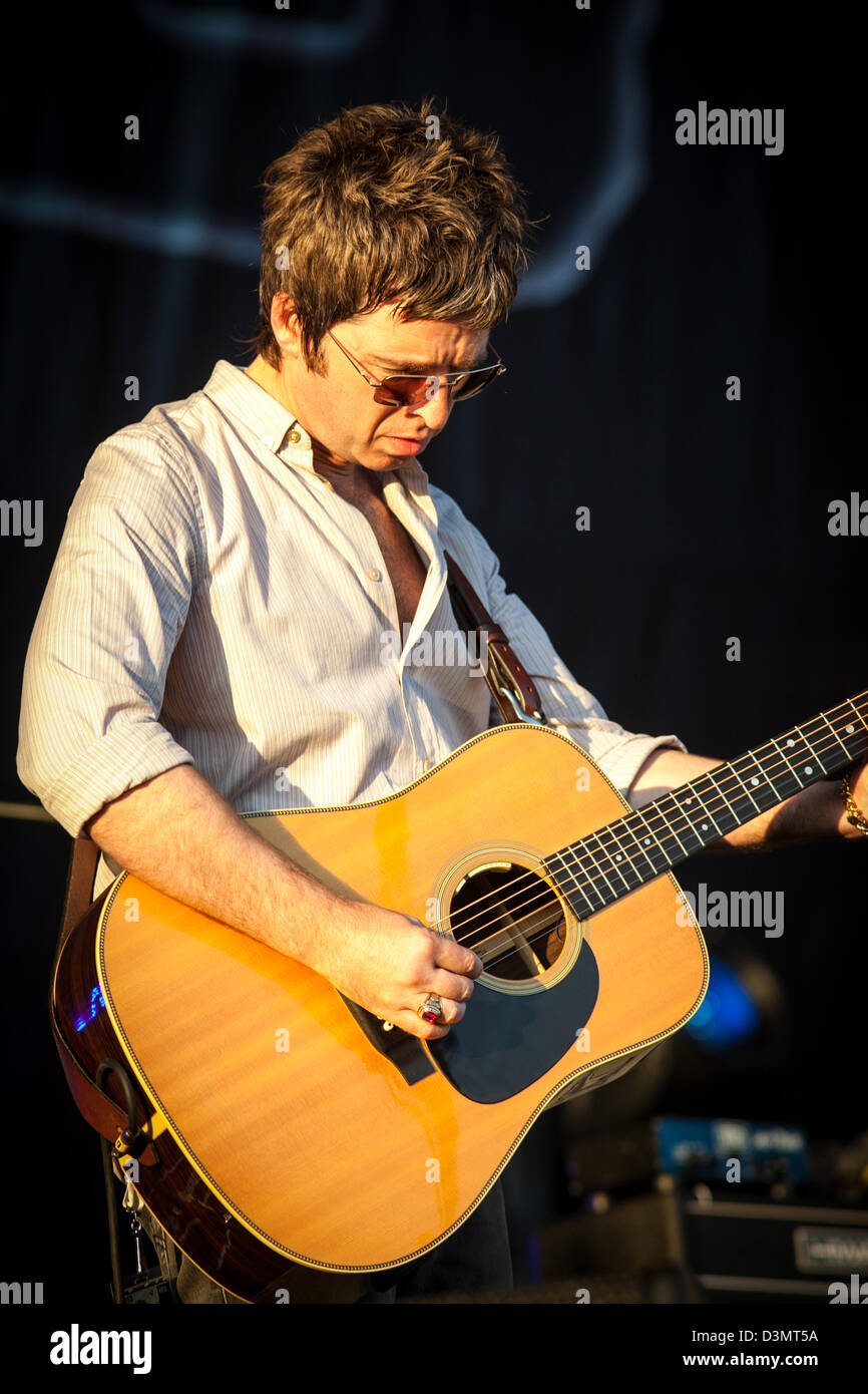 After Oasis, Noel Gallagher's High Flying Birds Concert at V festival, Chelmsford Essex UK Stock Photo