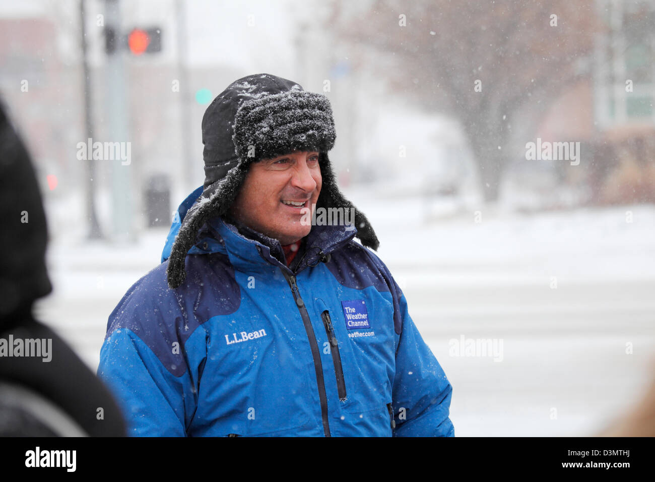 Lincoln, Nebraska, USA. 21st February 2013. NBC's The Weather Channel's
