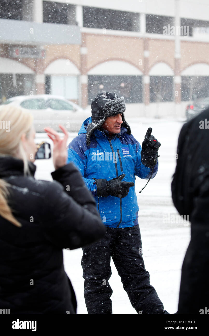 Lincoln, Nebraska, USA. 21st February 2013. NBC's The Weather Channel's