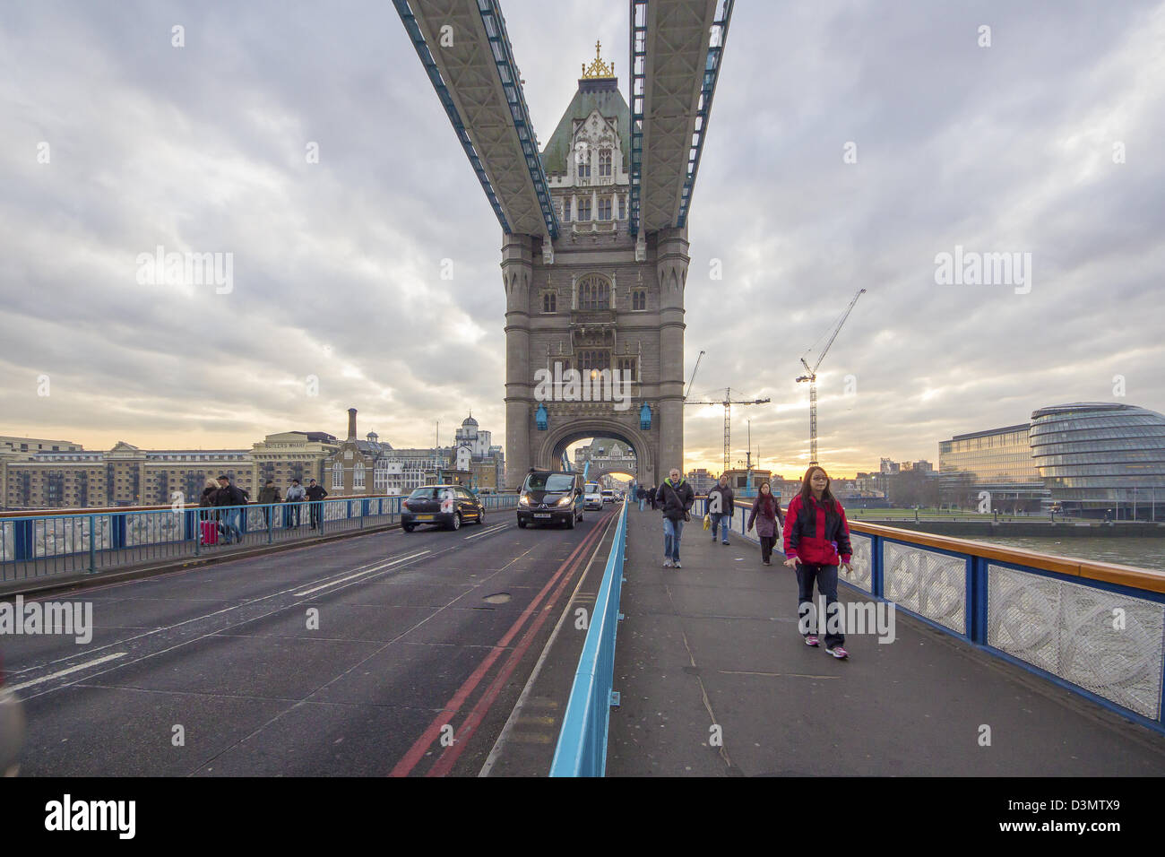 London, Tower Bridge, River Thames Stock Photo