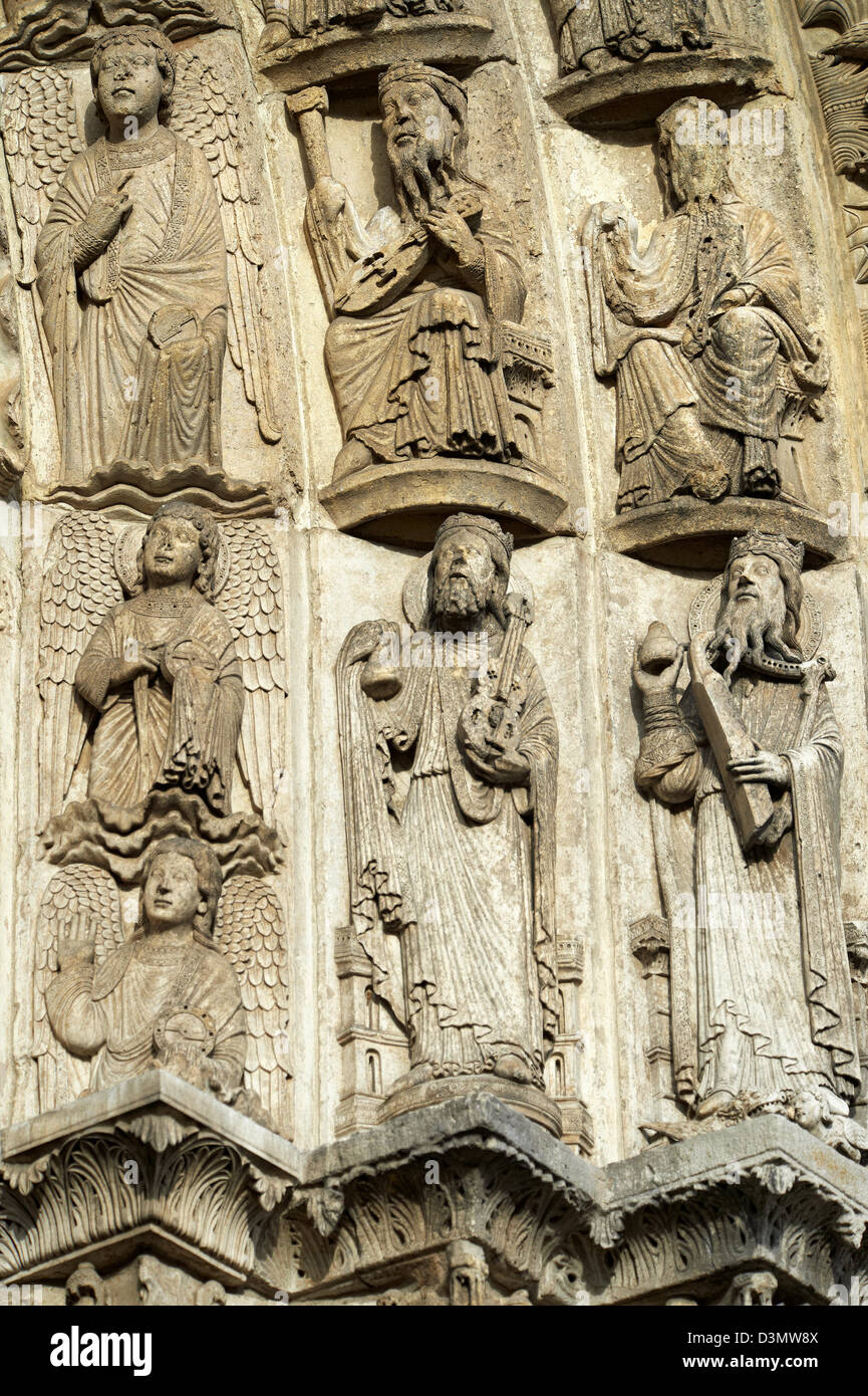 West Facade Central Portal Archivolts Right C 1145 Cathedral Of 