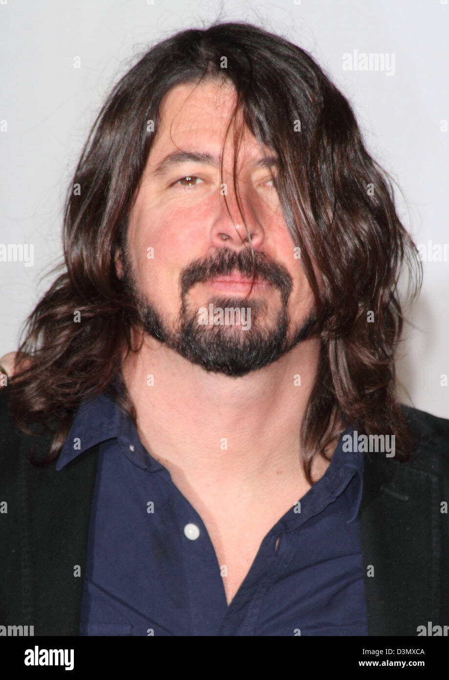 London, UK. 20th February 2013. Dave Grohl at the The 2013 Brit Awards at the O2 Arena, London - February 20th 2013  Photo by Keith Mayhew/ Alamy Live News Stock Photo