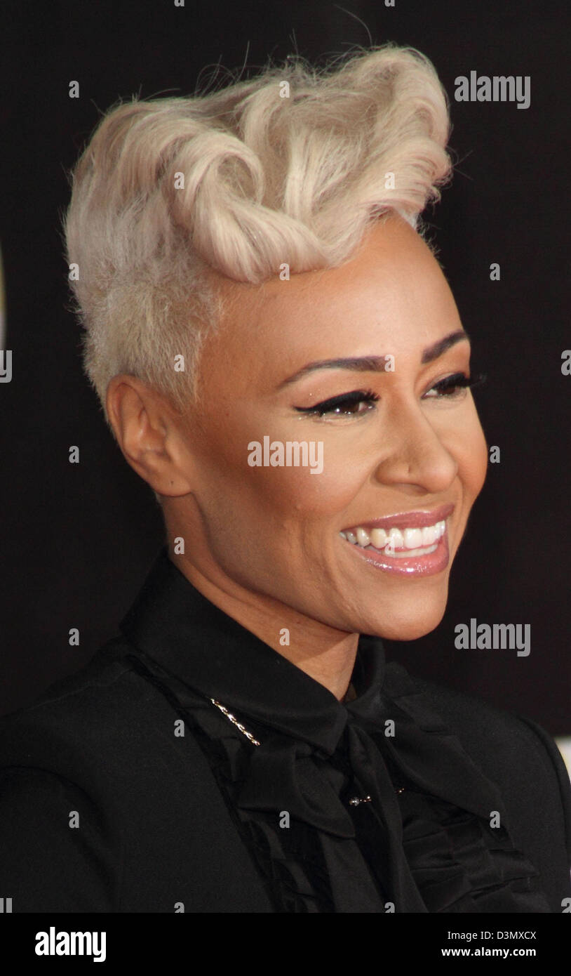 London, UK. 20th February 2013. Emili Sande at the The 2013 Brit Awards at the O2 Arena, London - February 20th 2013  Photo by Keith Mayhew/ Alamy Live News Stock Photo