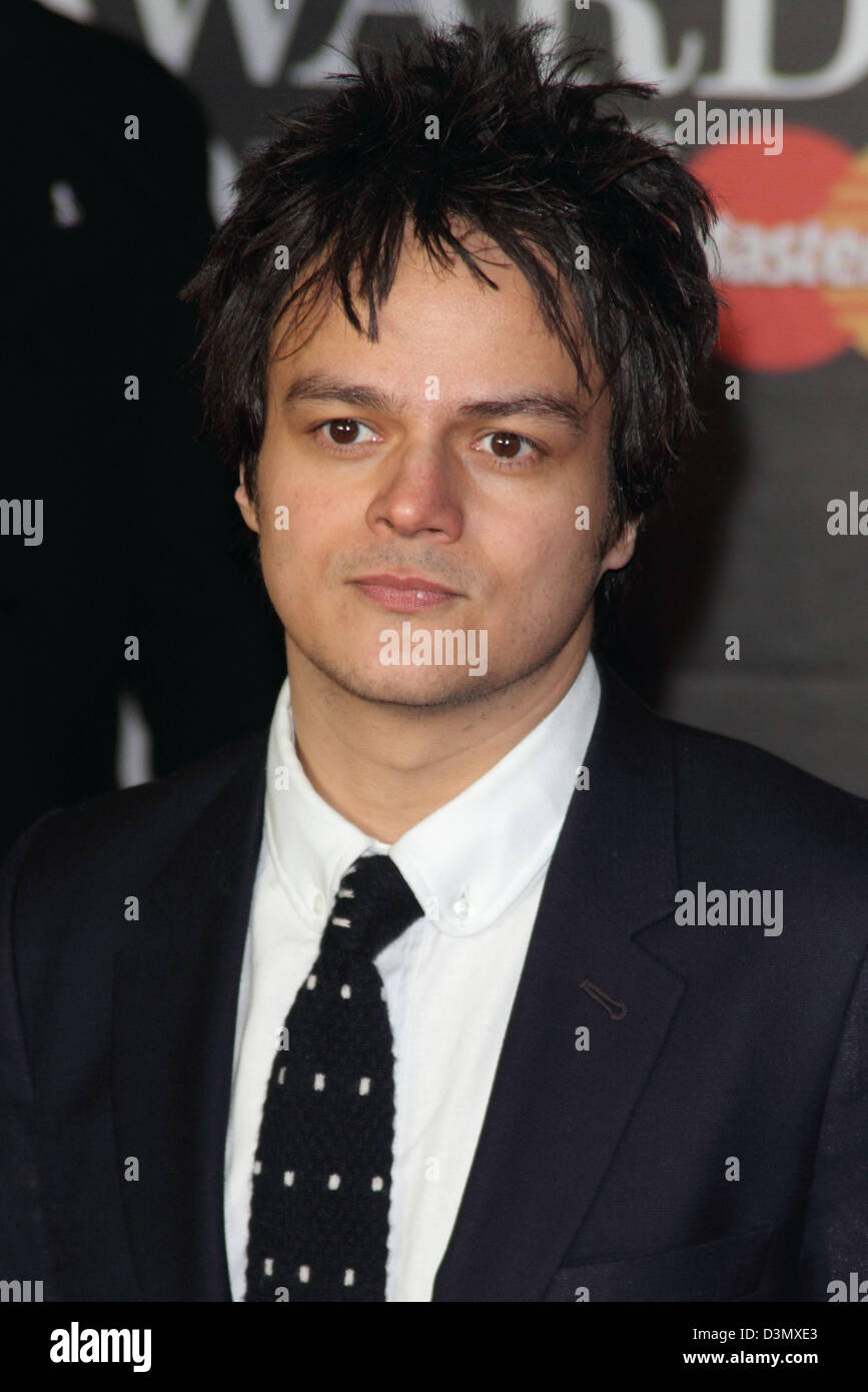 London, UK. 20th February 2013. Jamie Cullum at the The 2013 Brit Awards at the O2 Arena, London - February 20th 2013  Photo by Keith Mayhew/ Alamy Live News Stock Photo
