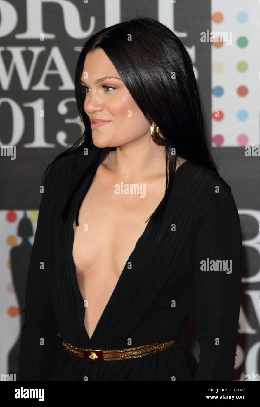 London, UK. 20th February 2013. Jessie J at the The 2013 Brit Awards at the O2 Arena, London - February 20th 2013  Photo by Keith Mayhew/ Alamy Live News Stock Photo