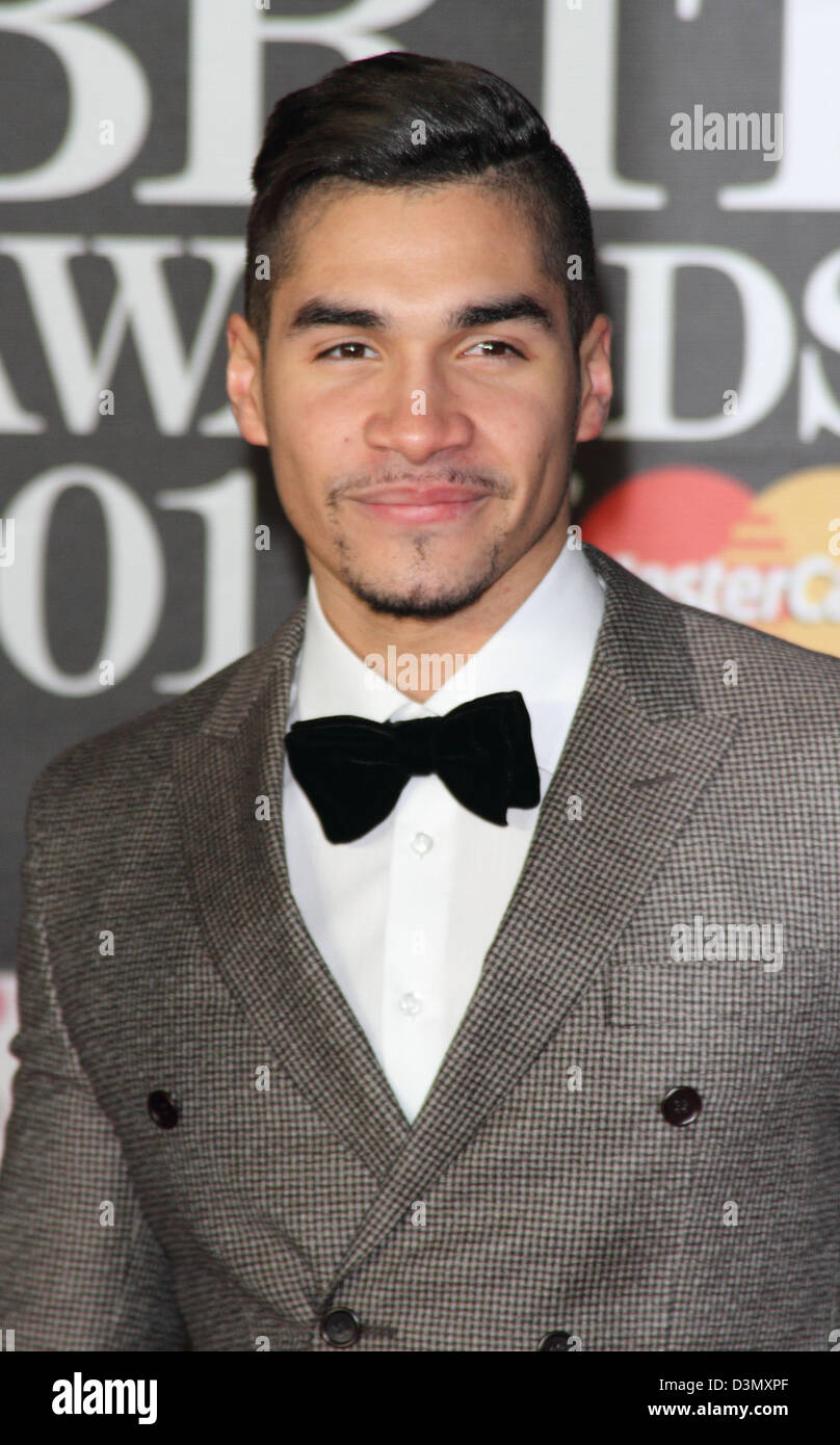 London, UK. 20th February 2013. Louis Smith at the The 2013 Brit Awards at the O2 Arena, London - February 20th 2013  Photo by Keith Mayhew/ Alamy Live News Stock Photo