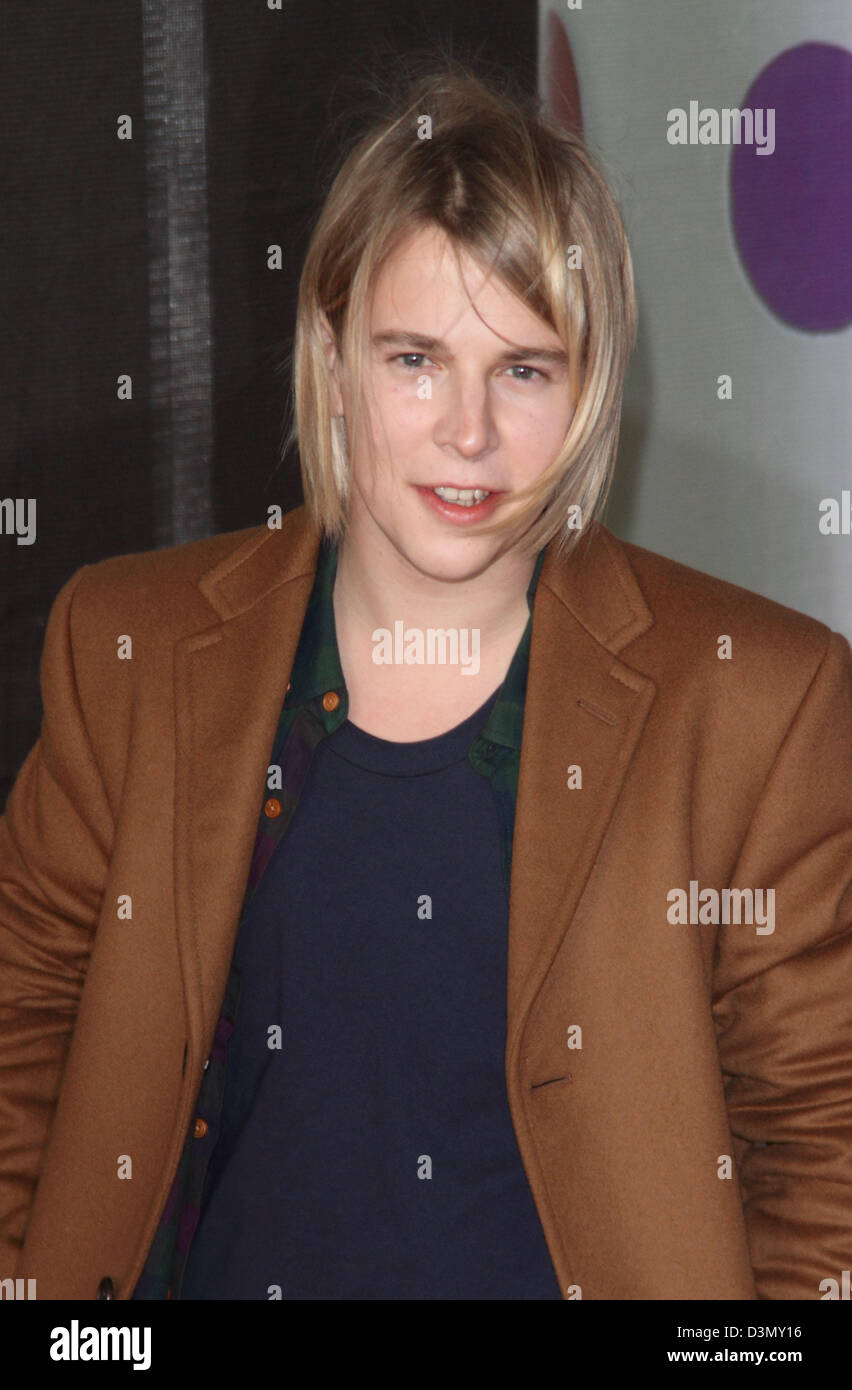 London, UK. 20th February 2013. Tom Odell at the The 2013 Brit Awards at the O2 Arena, London - February 20th 2013  Photo by Keith Mayhew/ Alamy Live News Stock Photo