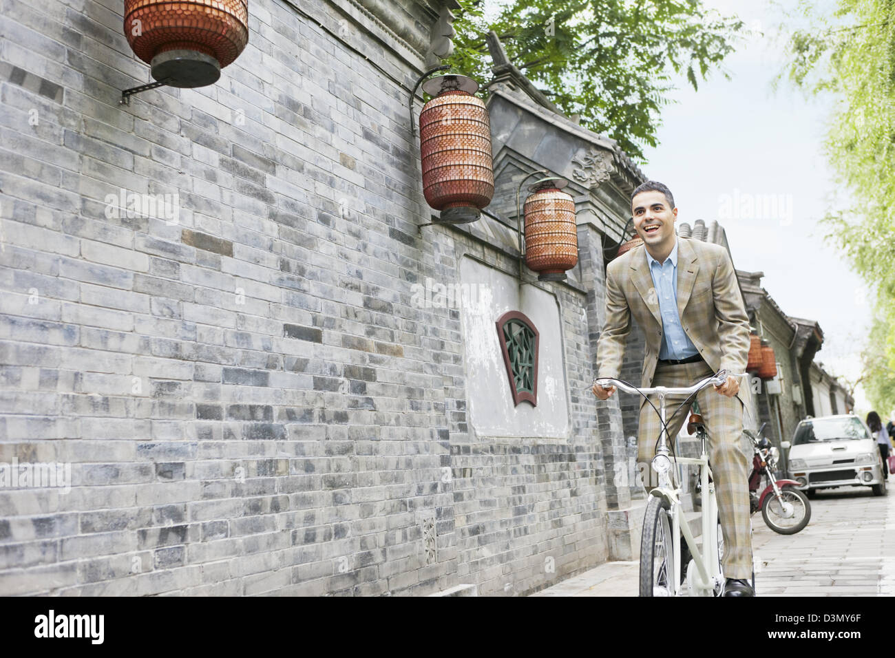 A foreigner in China. Stock Photo