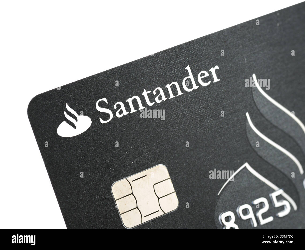 Santander Bank credit card issued in the UK Stock Photo