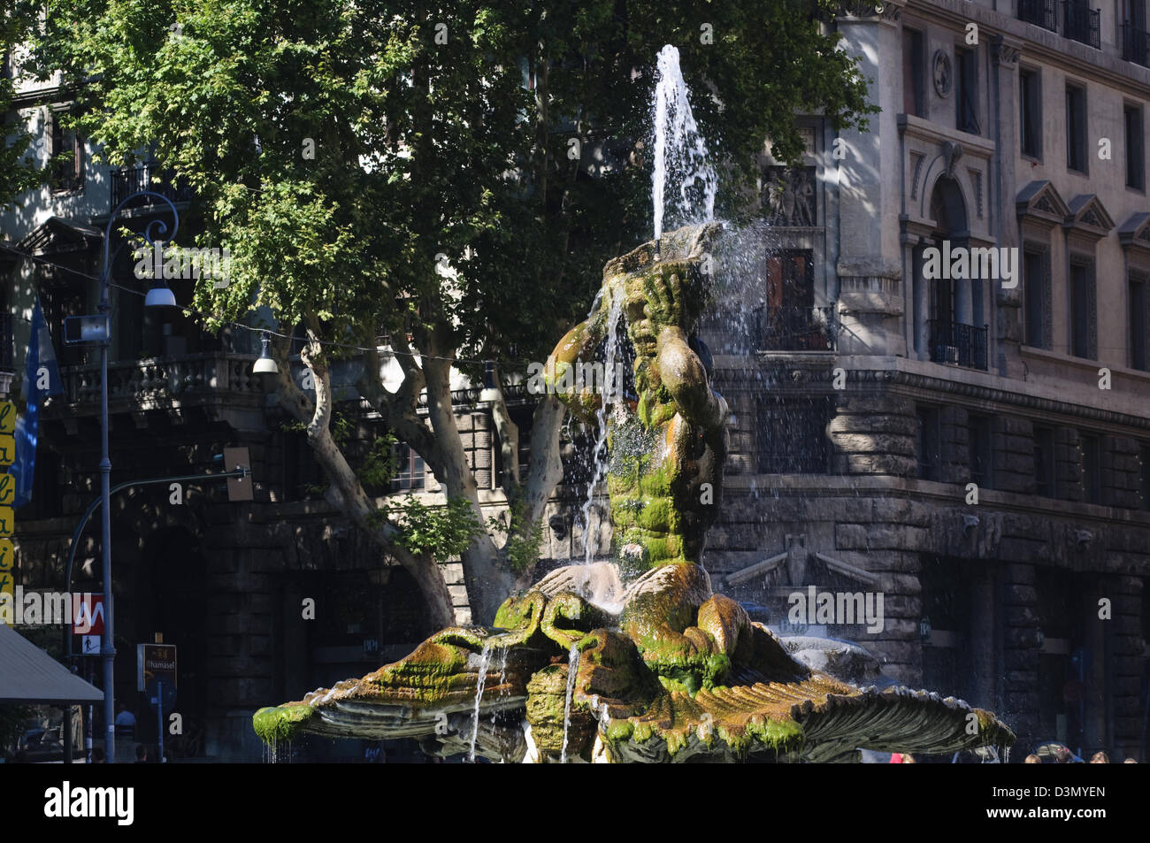 Italy, Lazio, Rome, Barberini Square, Fountain of Triton by Gian ...