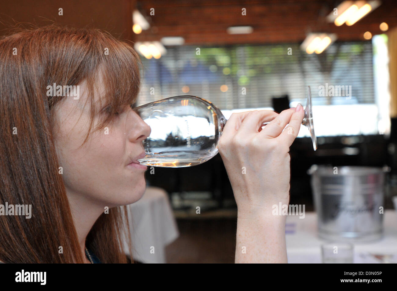 Wine tasting competition in New Haven CT USA Stock Photo Alamy