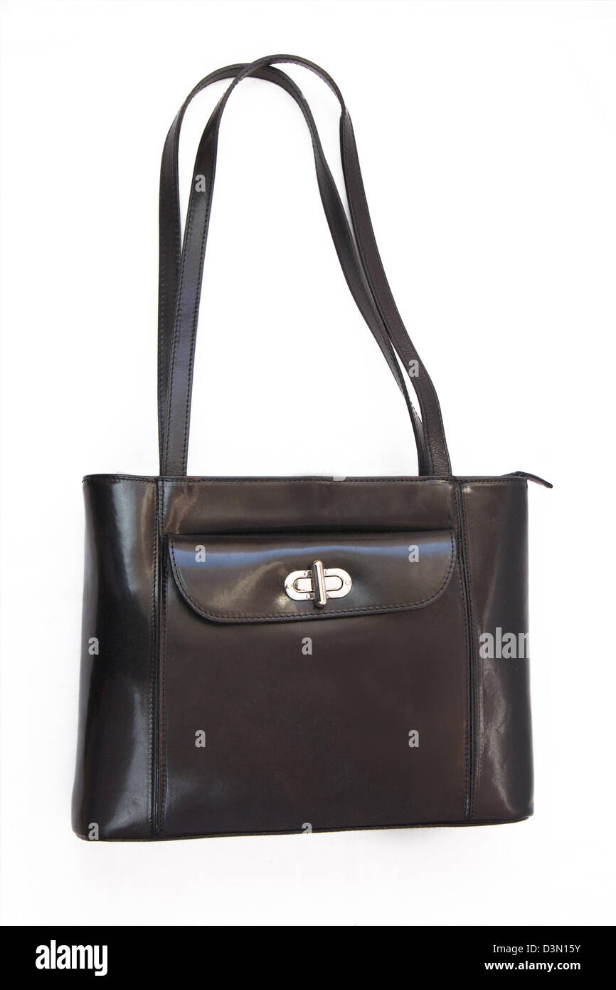 handbag black leather Stock Photo - Alamy