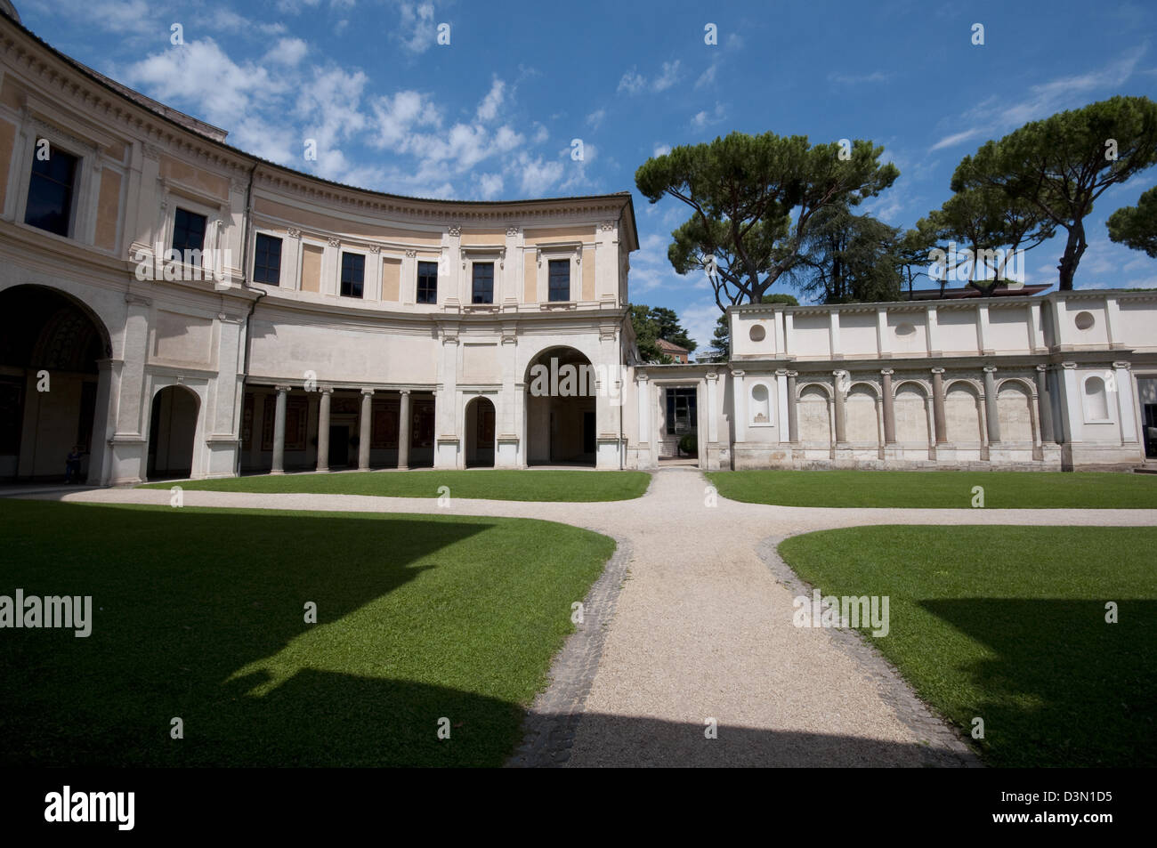 Italy, Lazio, Rome, Villa Giulia, the Etruscan Museum, Courtyard Stock Photo