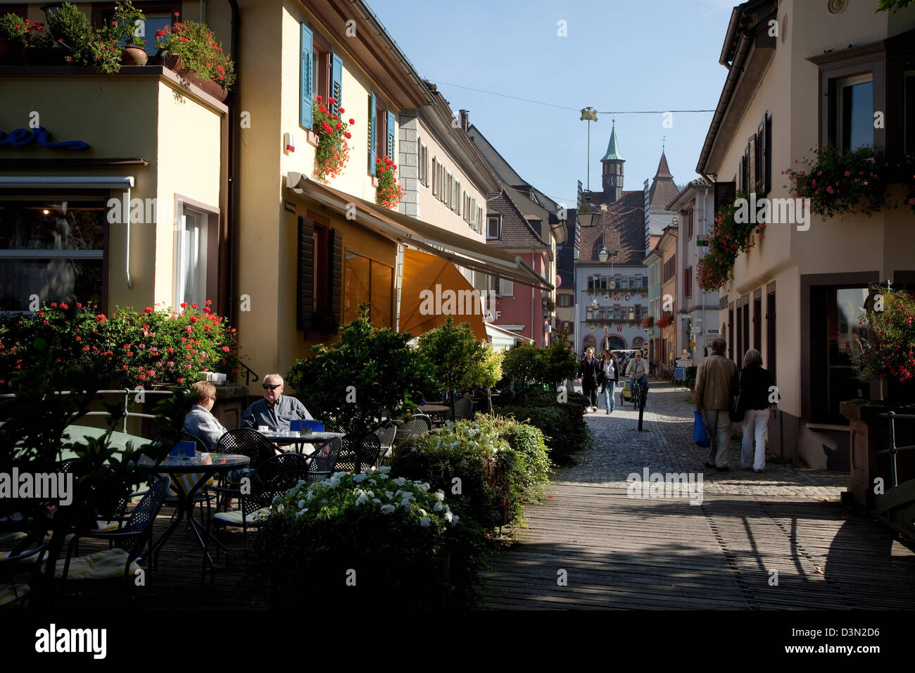 Staufen, Germany, facing the city hall Stock Photo