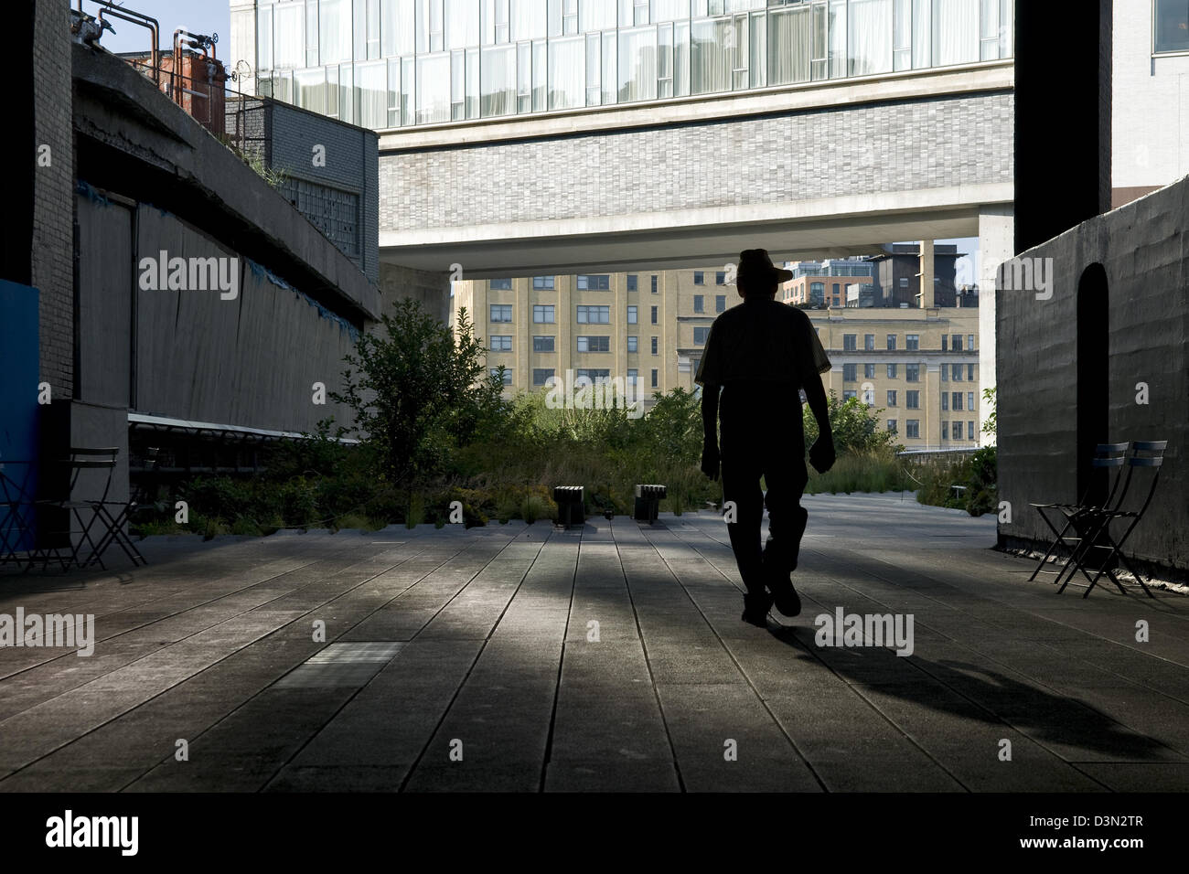 Walking the High Line park in New York City Stock Photo - Alamy