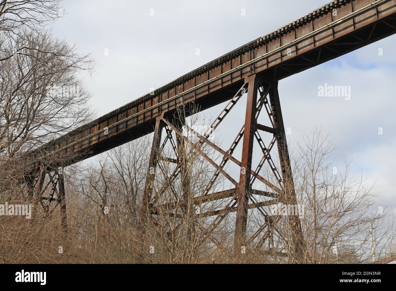Old railroad trestle bridge hi-res stock photography and images - Alamy