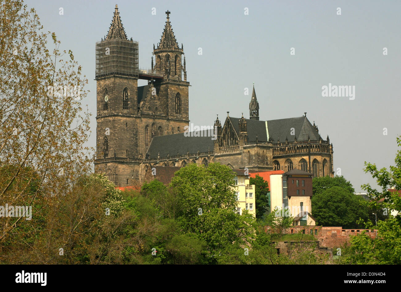 Magdeburg, Germany, Magdeburg Cathedral Stock Photo