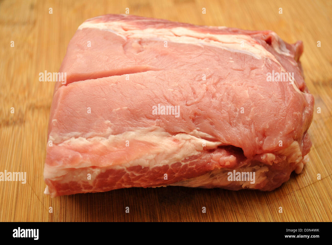 Raw Pork Roast Stock Photo Alamy