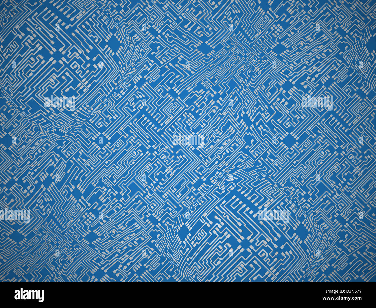 Circuit board blue abstract background Stock Photo - Alamy