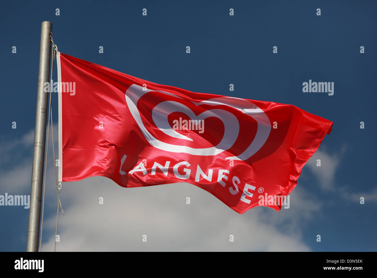 Hamburg, Germany, the ice cream manufacturer Lagnese Advertising flag