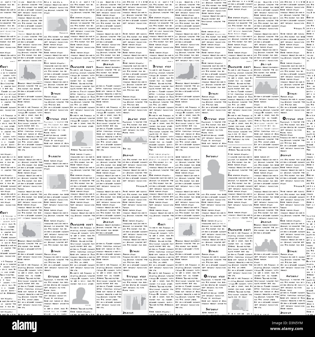 Newspaper Background Black And White Pattern Stock Photo Alamy