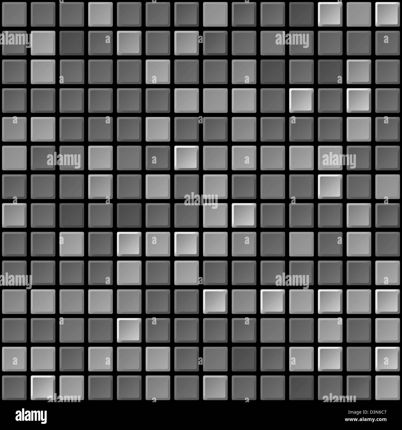 Black and white tile seamless abstract texture Stock Photo