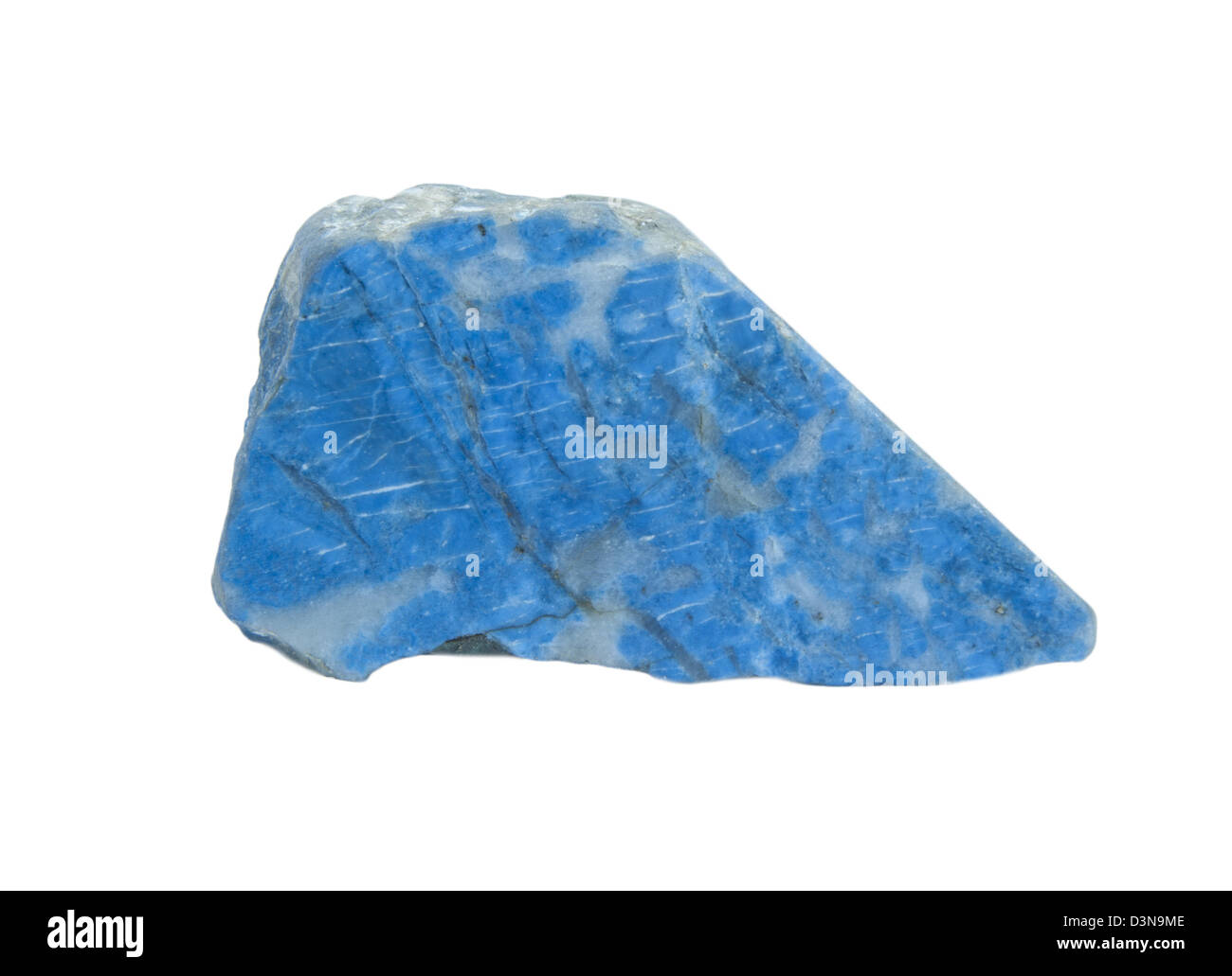 Lapis-lazuli isolated on white Stock Photo