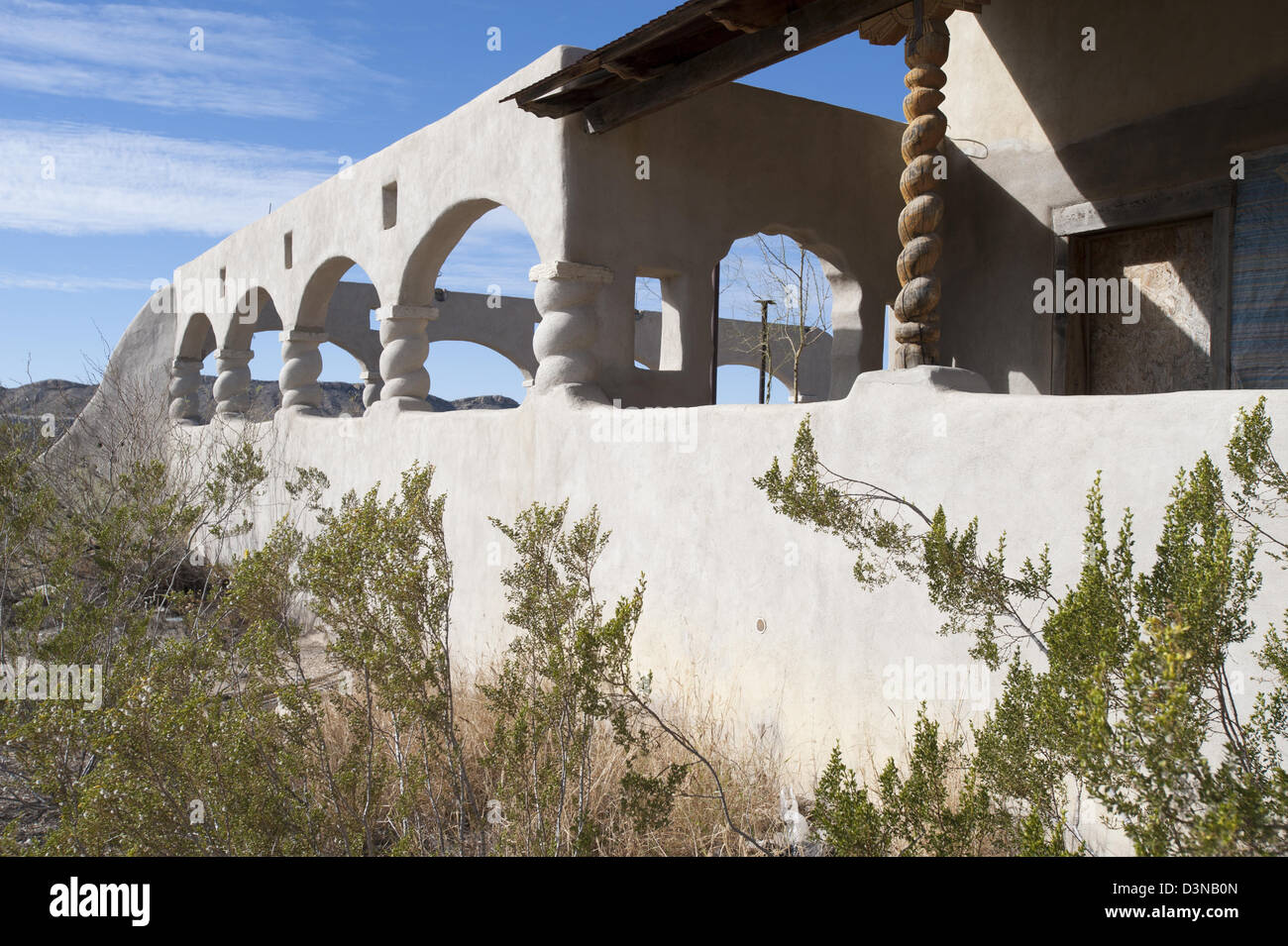 View of Terlingua Ghost Town with Big Bend National Park
