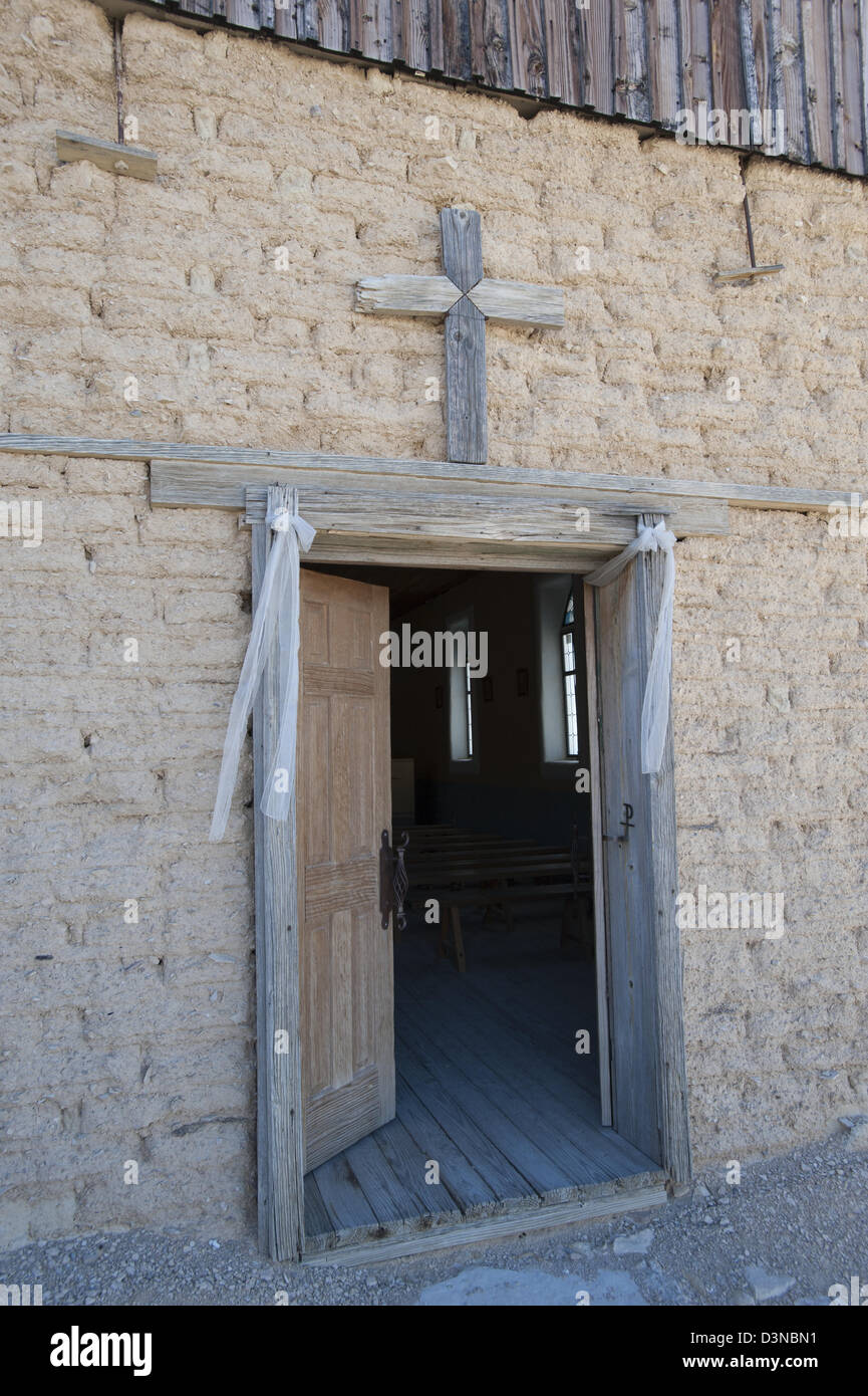 Church Terlingua Ghost Town Big Bend National Park Texas Usa